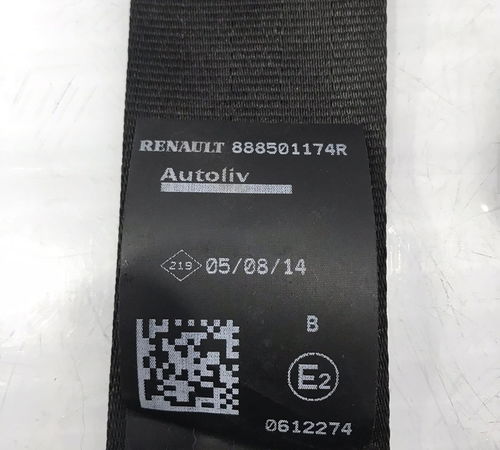 Engate/cinto De Segurança Traseiro Sandero/logan 15/20