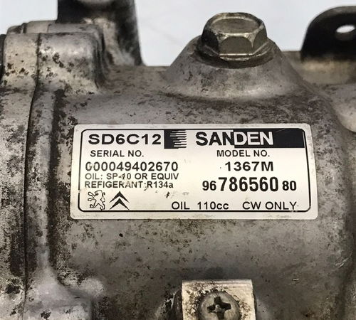 Compressor Ar-condicionado Citroen C3 2013/2021 1.5/1.6
