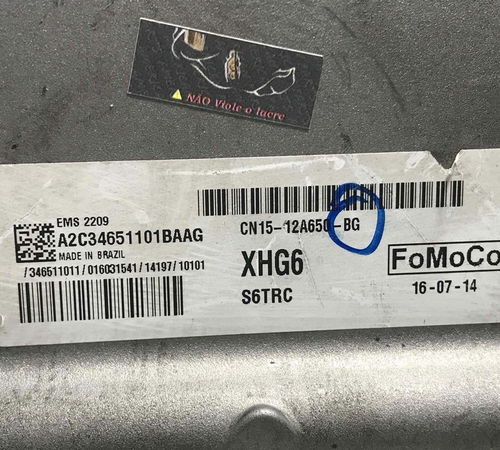 Módulo Injeção Ford Ecosport 2.0 Automatica 2015