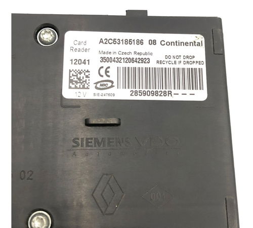 Módulo Antena Imobilizador Cartão Renault Fluence 12/16