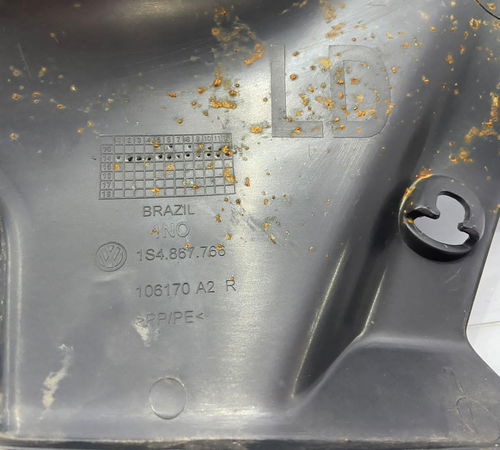 Acabamento Soleira Banco Traseiro Direito Vw Up 2014/2019