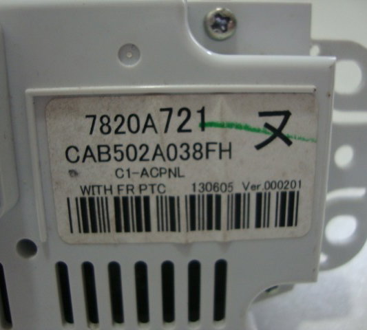 Comando Ar Condicionado Mitsubishi Lancer 2012 A 2016