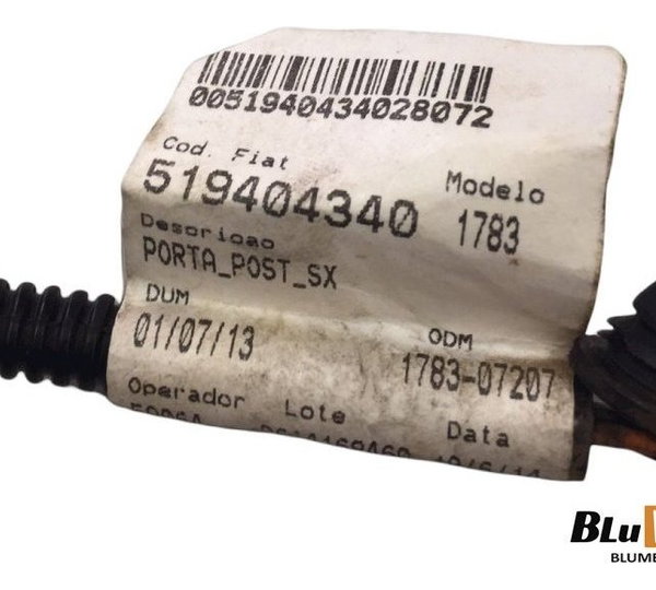 Chicote Porta Traseira Le Fiat Palio Fire Way 1.0 2014/15