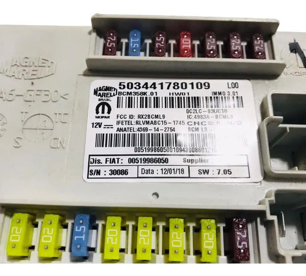 Caixa De Fusível Fiat Argo Drive 1.0 2018 503441780109