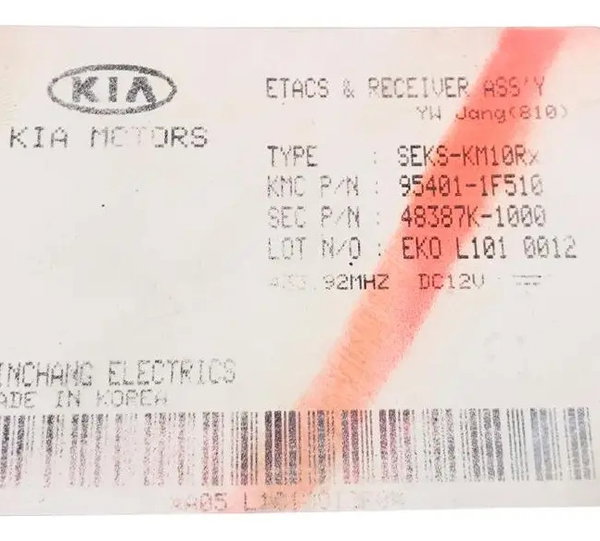 Modulo Conforto Kia Sportage 2010 95401-1f510