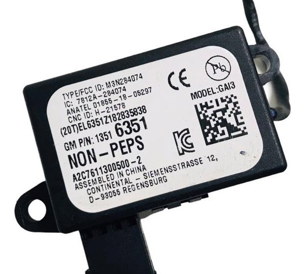 Cilindro Ignição C/antena Gm Onix/prisma 2013/2019 E11185799