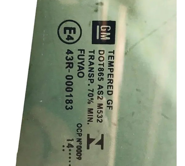 Vidro Fixo Traseira Direita Gm Prisma / Onix Lt 2013/2019