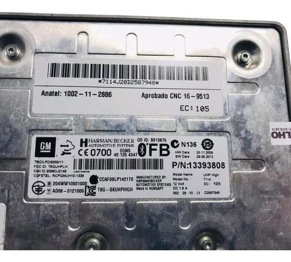 Módulo Bluetooth  Radio Gm Cruze 2011 A 2016