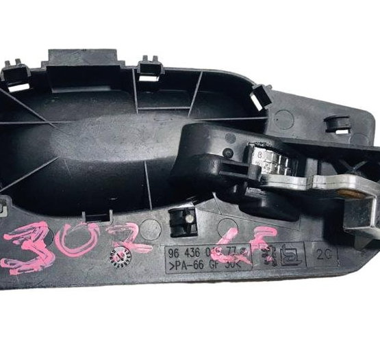 Maçaneta Interna L/esquerdo Peugeot 307 Cromada 9643604577