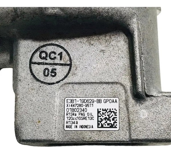 Compressor Do Ar Condicionado Ford Ka 1.0 3cc 2018