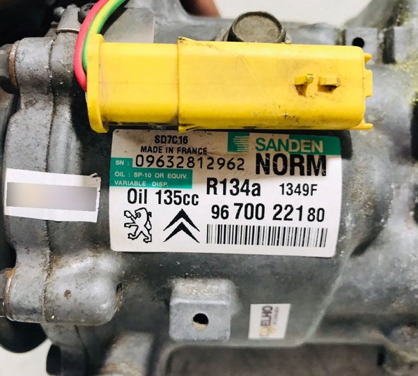 Compressor Do Ar Condicionado Citroen C5 2.0 16v 2010