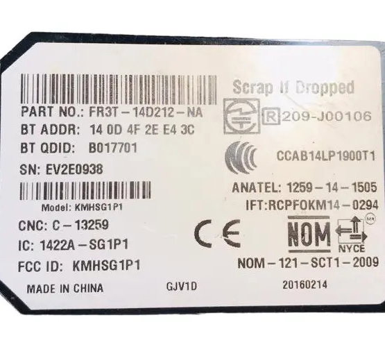 Módulo Bluetooth Ford Ranger / Ecosport / Ka 2015/2018