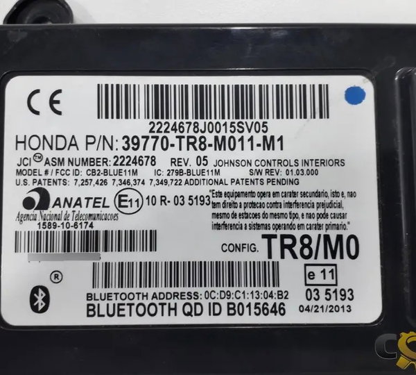 Módulo Bluetooth Honda Civic 2013/2014