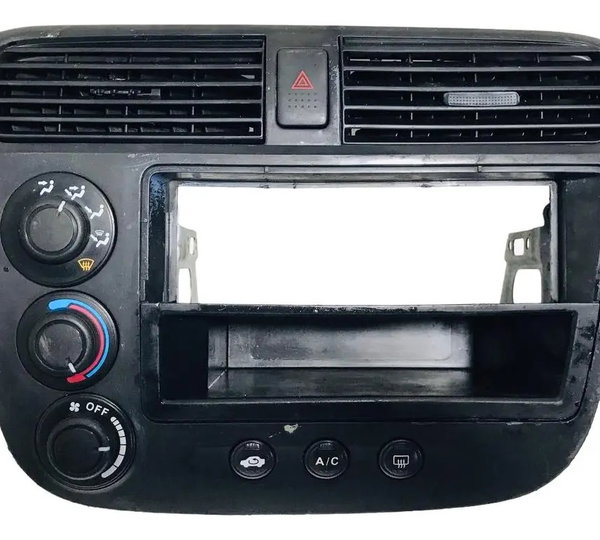 Moldura Painel Comando De Ar C/difusores Honda Civic 13/2015
