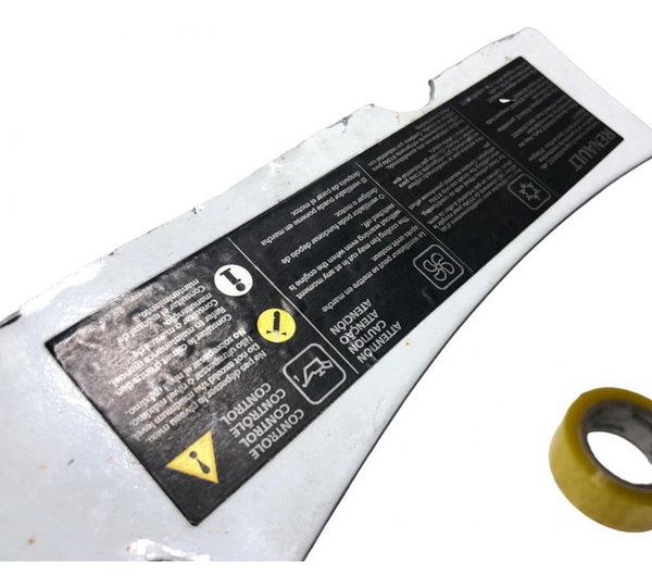 Adesivo Advertencia Painel Frontal Renault Sandero 1.6 2011
