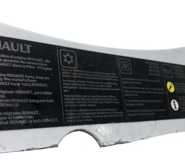 Adesivo Advertencia Painel Frontal Renault Sandero 1.6 2011