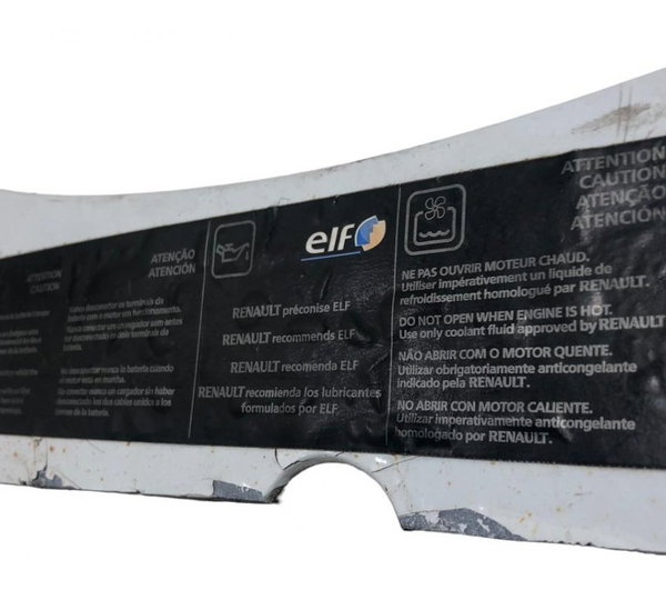 Adesivo Advertencia Painel Frontal Renault Sandero 1.6 2012