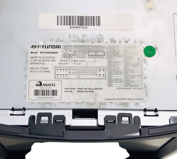 Central Multimídia Hyundai Hb20 2019 Original
