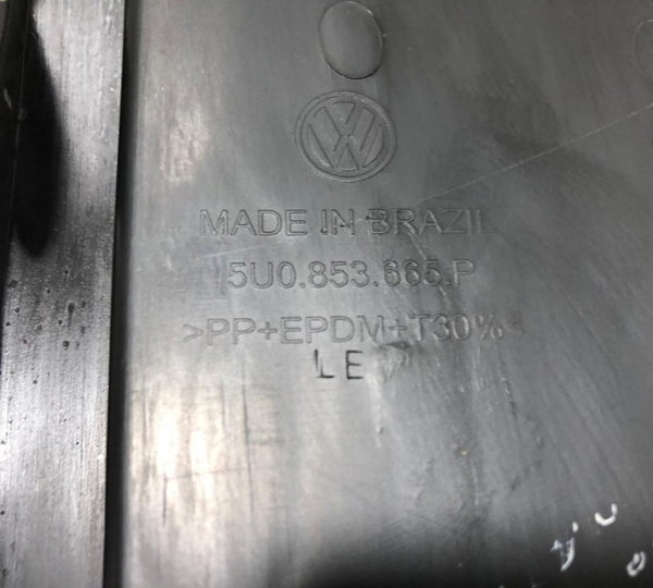 Grade Moldura Farol Milha Lado Esq Volkswagen Gol G7 2018