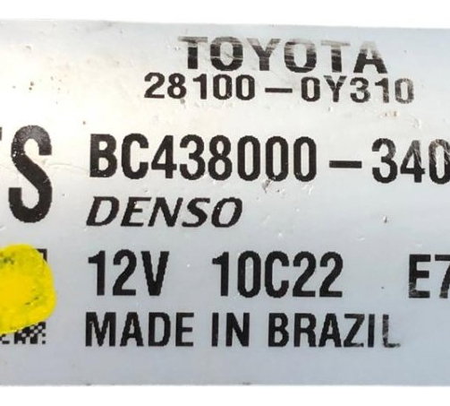 Motor Arranque Toyota Yaris Etios Áutomático 1.5 2020