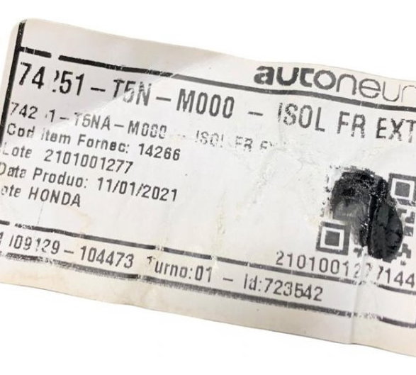 Painel Corta Fogo Honda Wrv 1.5 2021