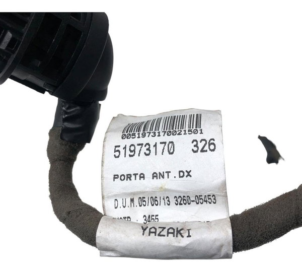 Chicote Porta Dianteira Direita Fiat Palio Attract 1.0 2016