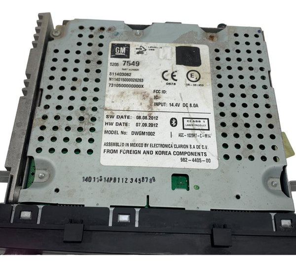Rádio Som Painel Cd Player Chevrolet Spin 1.8 2014