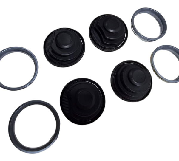 Kit Moldura Prata Difusor Saída De Ar Gol Parati G4 G5