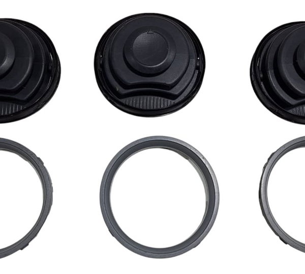 Kit 3 Difusor Ar Moldura Cinza Vw Gol Saveiro G4 2006-09