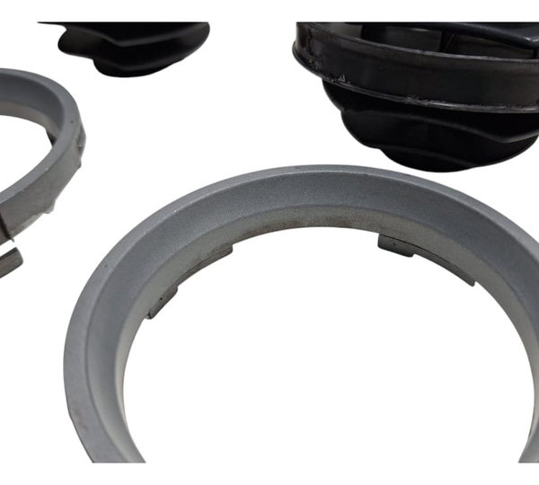 Kit 3 Difusor Ar Moldura Cinza Vw Gol Saveiro G4 2006-09