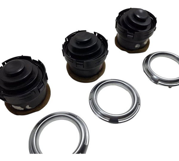 Kit Difusor Ar Do Painel C/ Moldura Cromada C3 2013-17