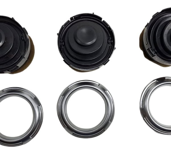 Kit Difusor Ar Do Painel C/ Moldura Cromada C3 2013-17