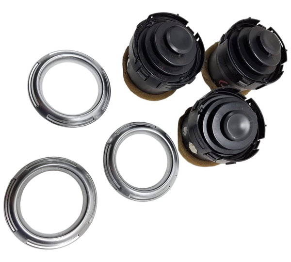 Kit Difusor Ar Do Painel C/ Moldura Cromada C3 2013-17