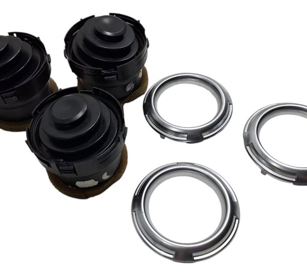 Kit Difusor Ar Do Painel C/ Moldura Cromada C3 2013-17