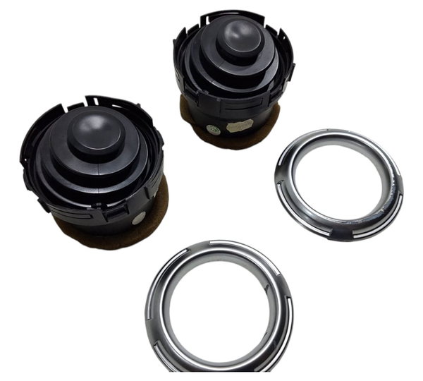 Par Difusor De Ar C/ Moldura Cromada C3 2013-17 - Detalhe