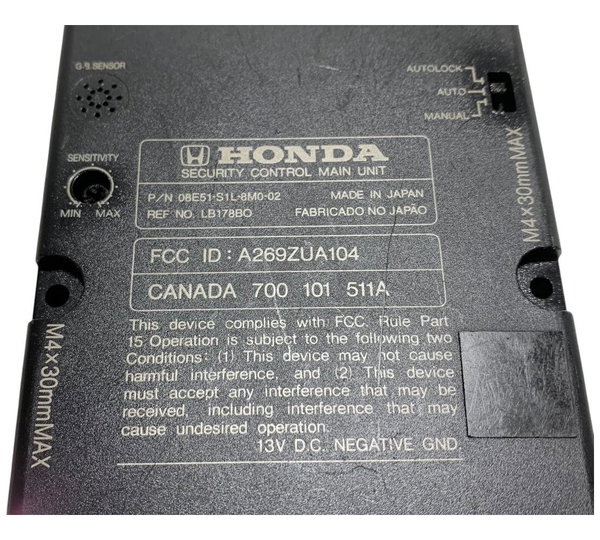 Modulo Conforto Alarme Honda Civic 1999/2005