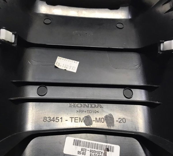 Acabamento Traseiro Console Honda Civic 2017 2020 83451tem