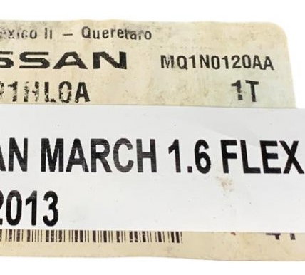 Forro Lateral Direito Porta Malas Nissan March 1.6 2013