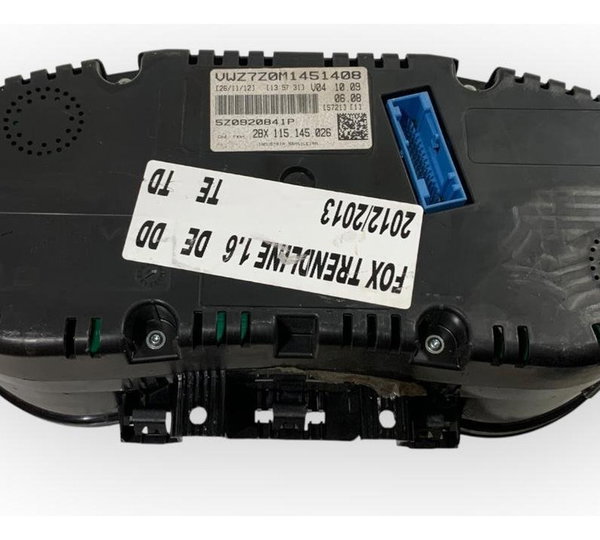 Painel Instrumentos Volkswagen Fox 1.6 2010/2014 C/detalhe