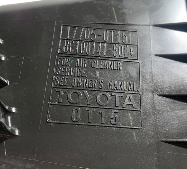 Tampa Caixa Filtro De Ar Toyota Corolla 1.8 2018