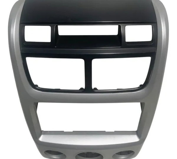 Moldura Painel Central Kia Sportage 2007/2010 Prata/preto