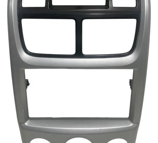 Moldura Painel Central Kia Sportage 2007/2010 Prata/preto