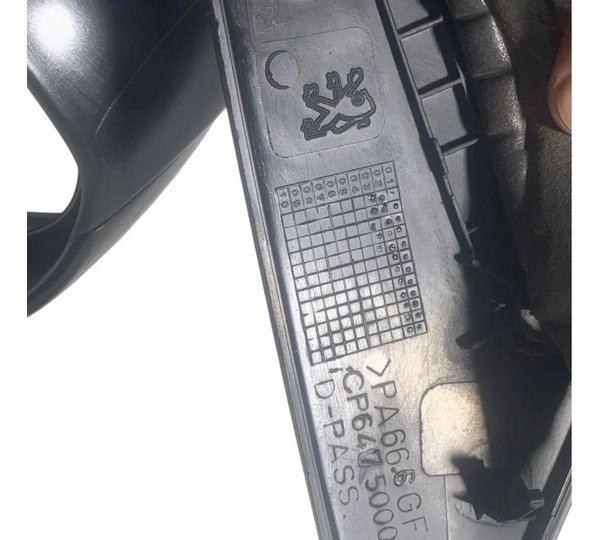 Retrovisor Lado Direito Elétrico Peugeot 206, C3 2002/2012