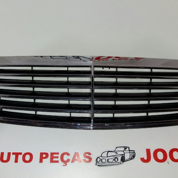 Grade Parachoque Dianteiro Mercedes S-class 2000/2004 Cromada Ambos Os Lados