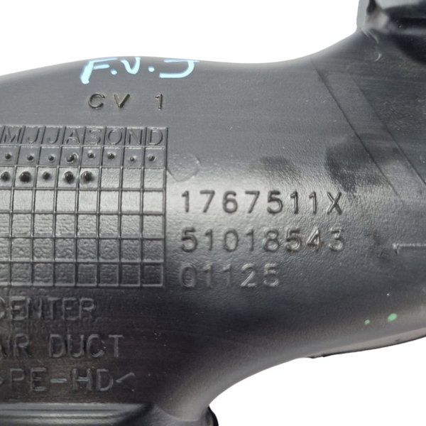 Duto De Ar Do Painel Central Fiat Toro Diesel 1767511x Cx509