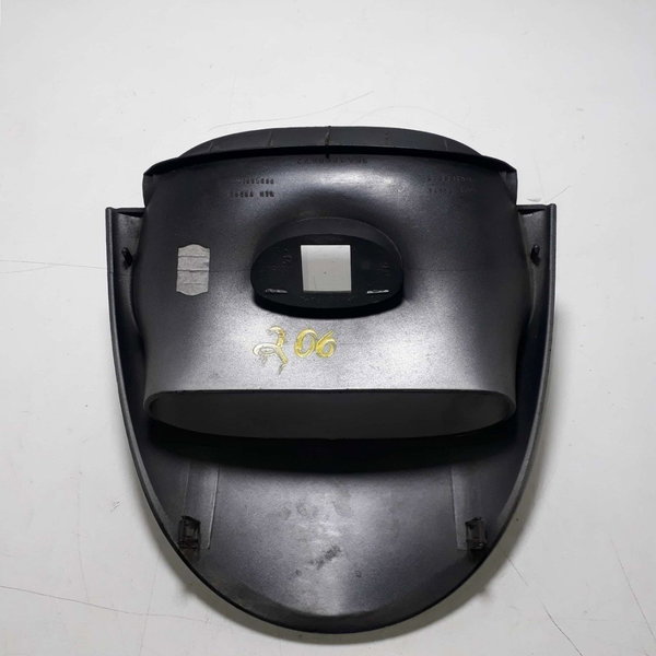 Moldura Central Superior Botão Alerta Painel 206 Cx148 Preto