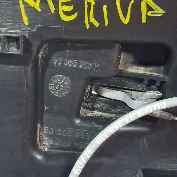 Maçaneta Interna D.e. Meriva 2004 Cx751 Preto Dianteira