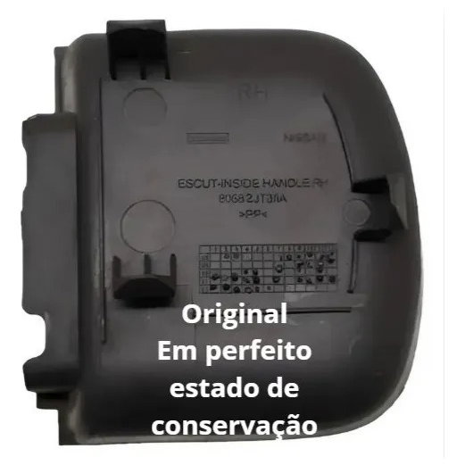 Moldura Puxador Interno Direita Frontier 08/12 Cx757 Preto