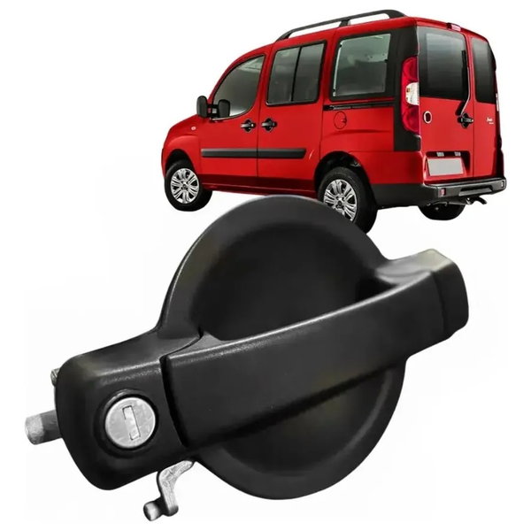 Maçaneta Externa Porta Corrediça Fiat Doblo 2011 A 2013 Orig Preto Dianteira/traseira
