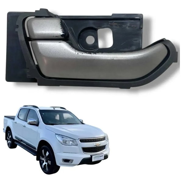 Maçaneta Interna Porta Lado Esquerdo Chevrolet S10 2012 2014 Dianteira/traseira
